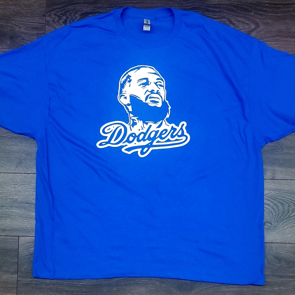 Nipsey Hussle Dodgers Los Angeles Baseball T-shirt up to 4XL